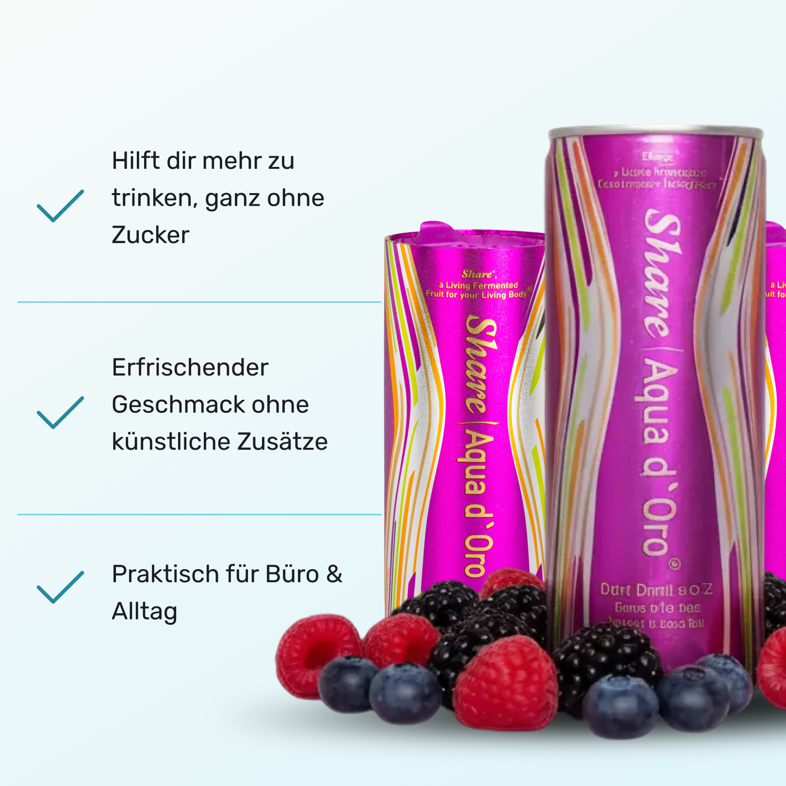ShareAqua d´Oro® - Das goldene Wasser