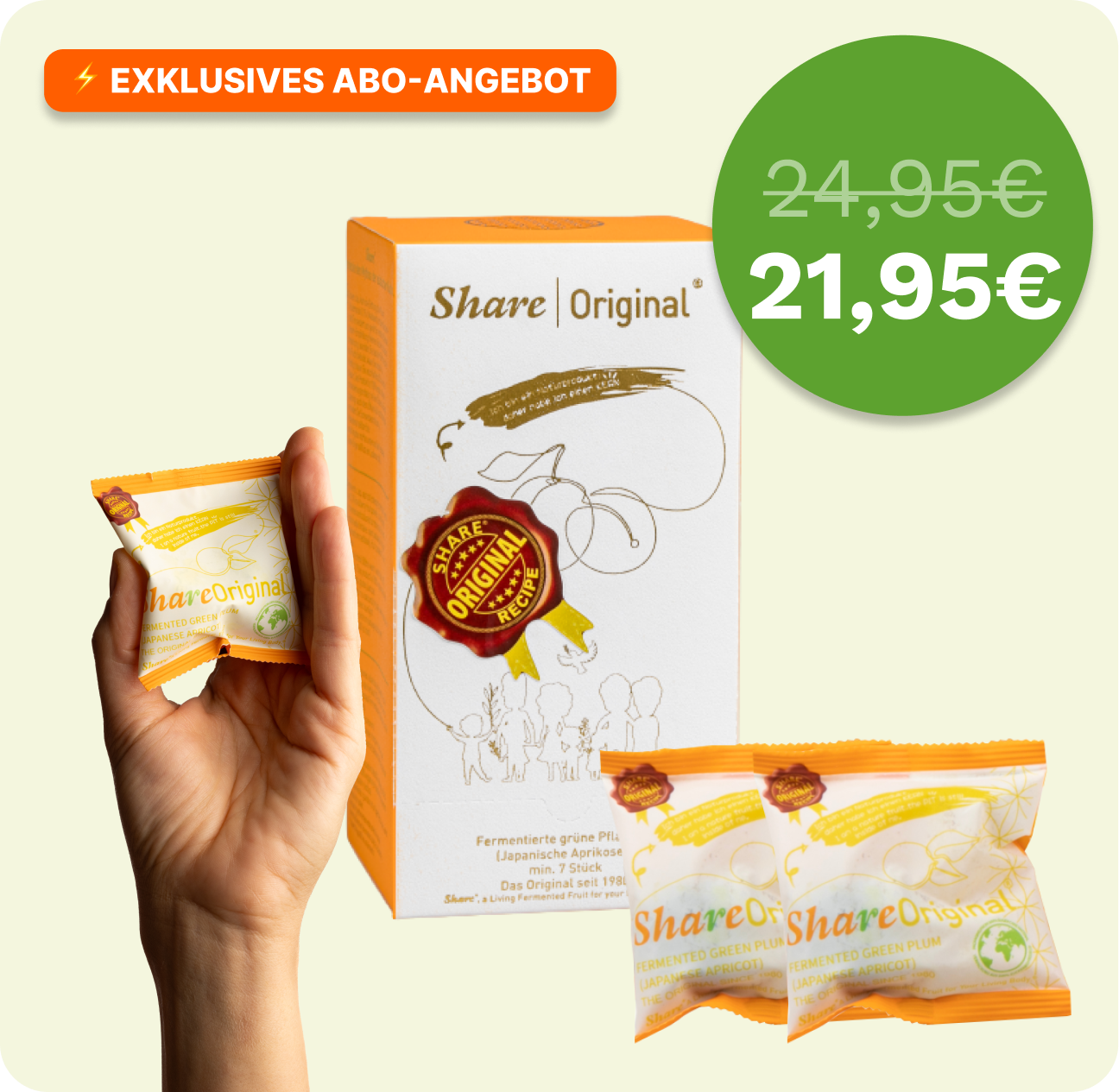 ShareOriginal® Pflaume Wochenkur (7 STK) Abo | 30 Monate Fermentiert