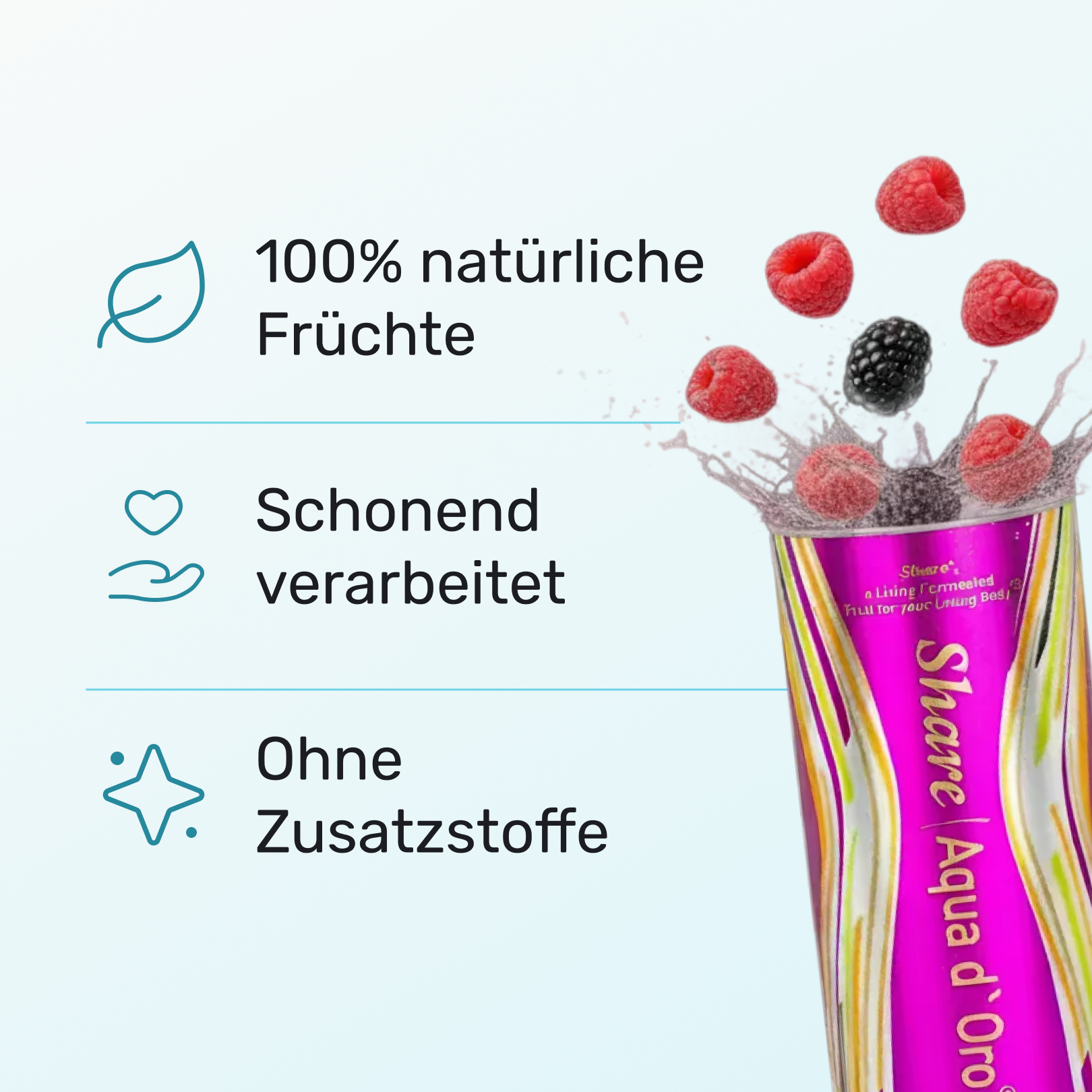 ShareAqua d´Oro® - Das goldene Wasser